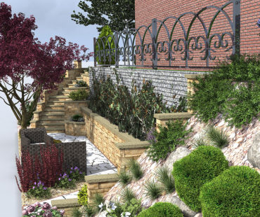 Propozycje zagospodarowania skarpy